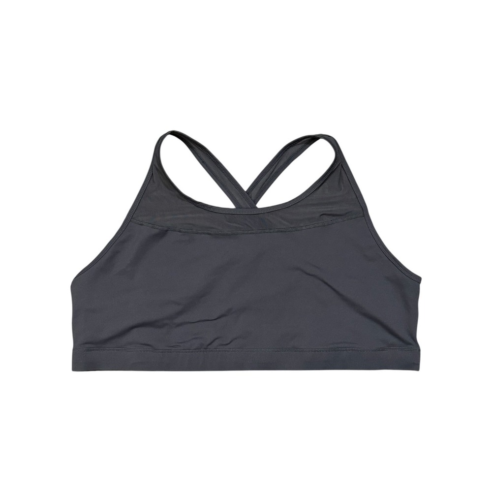 Torrid Active Mesh Trim Crisscross Sports Bra Womens Athlesure Plus Size 5 Gray